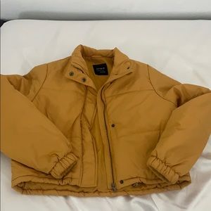 COPY - Cropped Mustard Puffer Jacket